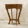 Indian small table with double bottom casket
