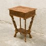 Indian small table with double bottom casket