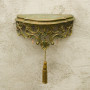 Wall mounted demilune console