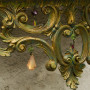 Wall mounted demilune console